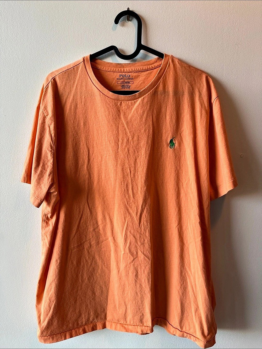 Polo Ralph Lauren Custom Slim Fit Cotton Crewneck T-Shirt Orange Large